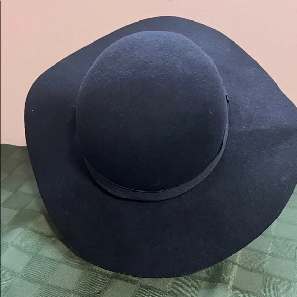 Cotton On Wide-Brim Felt Hat - Black - Picture 4 of 9